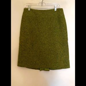 Green Tweed Skirt